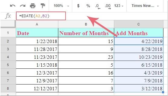 Hướng dẫn cách thêm ngày, tháng, năm vào Google Sheets